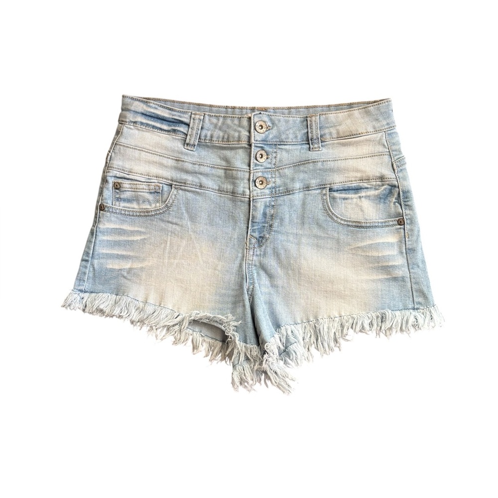 Ariya Jeans High Waist Stretch Denim Cut Off Shorts size 9/29